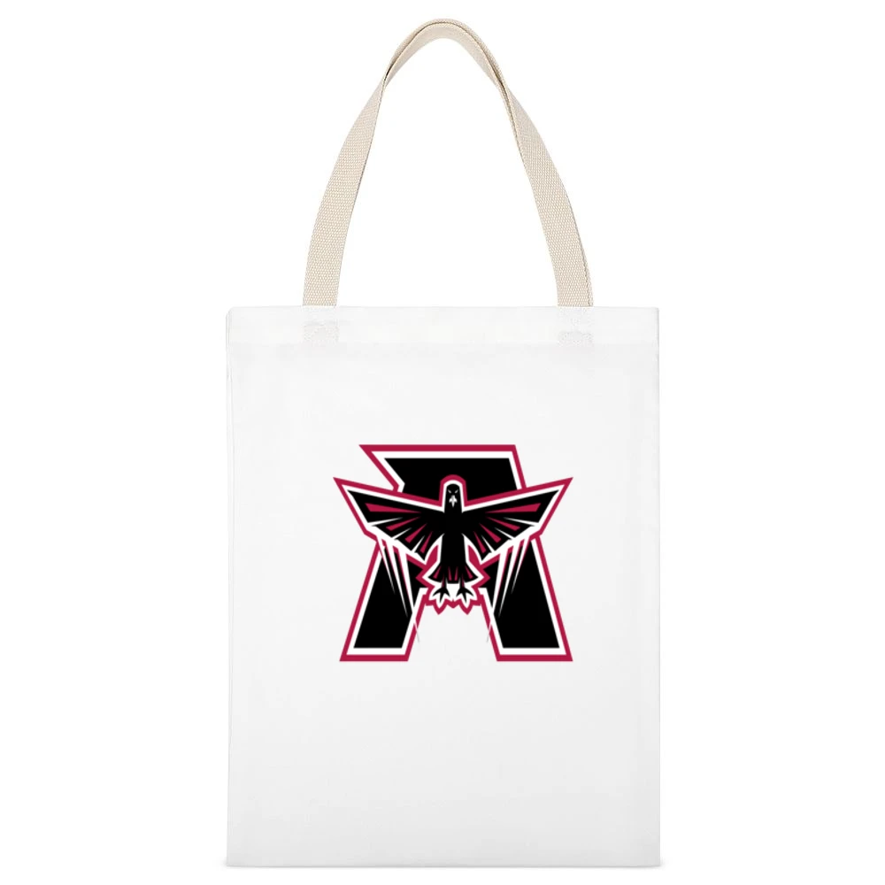 Atlanta Falcons Design Tshirt White Canvas Tote Shopping Bag