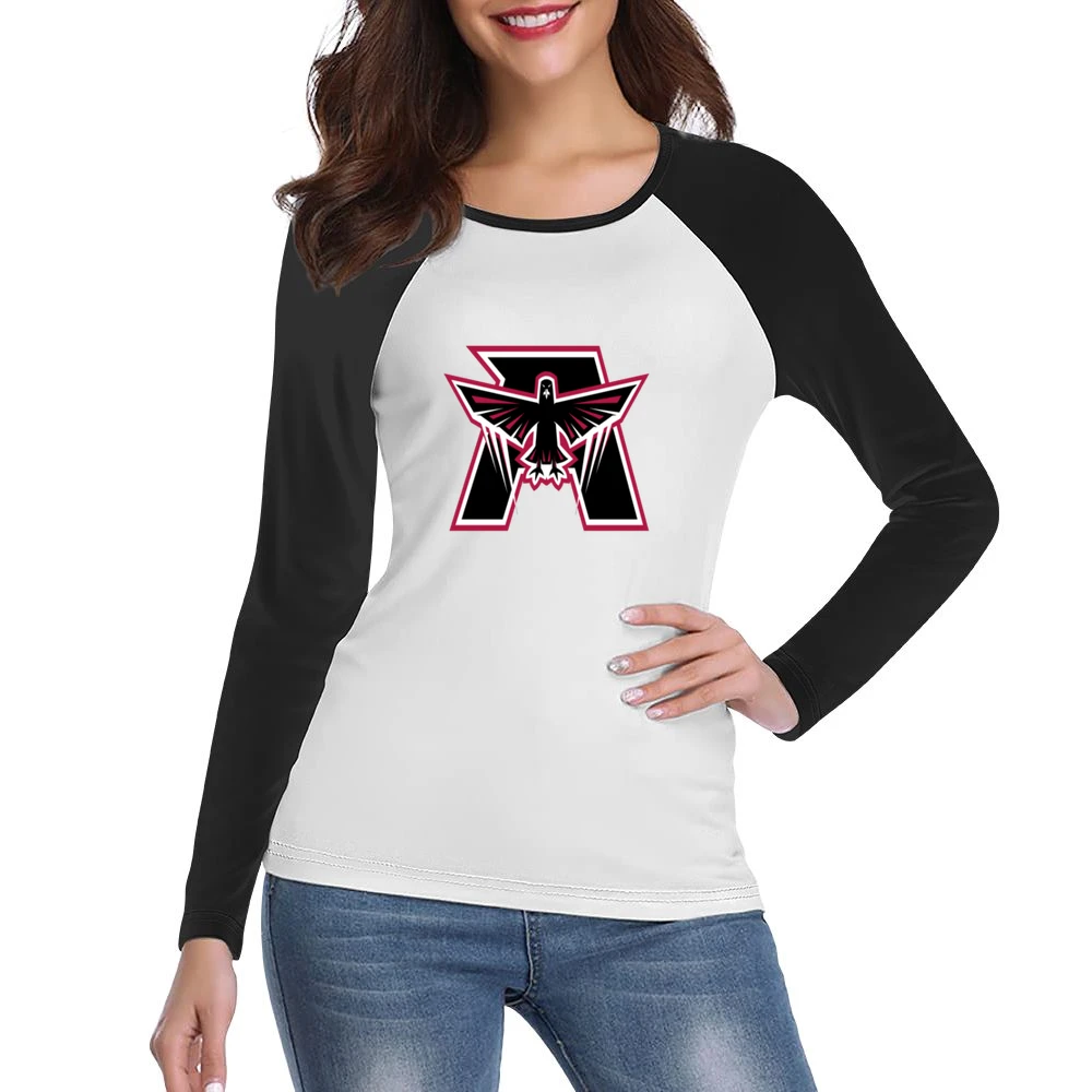 Atlanta Falcons Design Tshirt Women Ladies Long Sleeve T-Shirt
