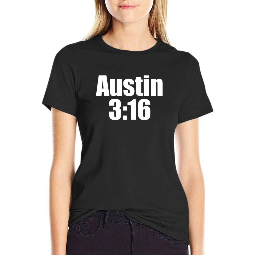 Austin Three Sixteen Wrestling Kevin Love Cleveland Basketball Champio US Size Women Ladies T-shirt