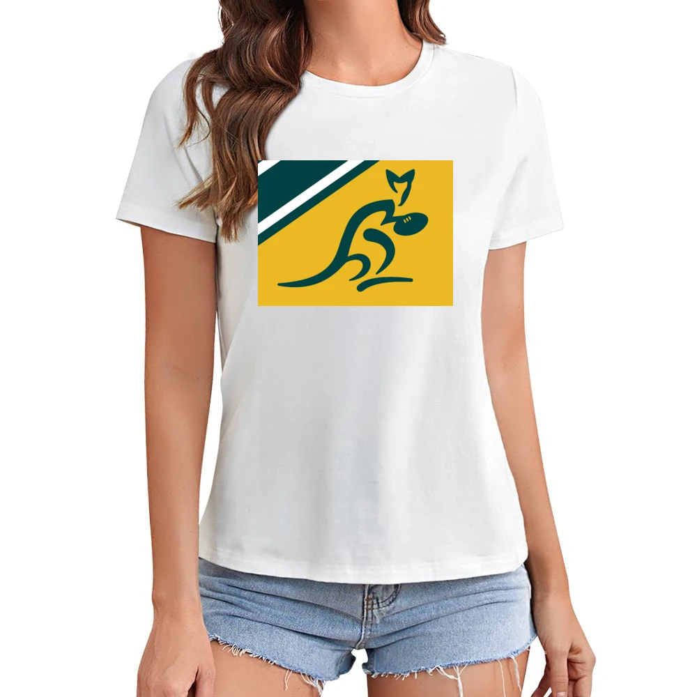 Australia Rugby Asian Size Women Ladies T-shirt