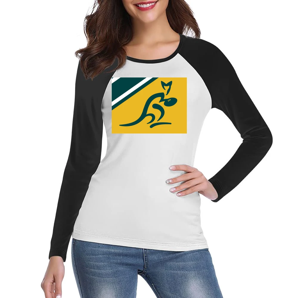 Australia Rugby Women Ladies Long Sleeve T-Shirt