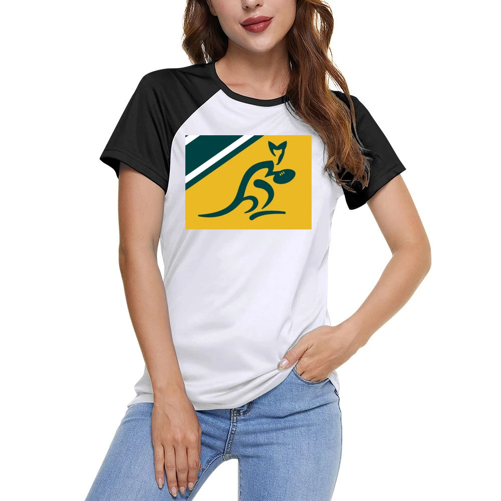 Australia Rugby Women Ladies Short Sleeve T-Shirt