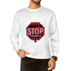 BEP the black eyed peas don't stop the party European Size Pullover Sweater