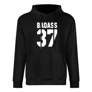 Badass 37 Popular Jersey Style PRINTED ON BACK European Size Men Hoodie