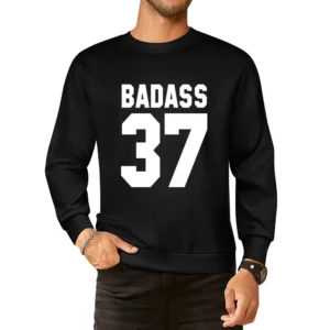 Badass 37 Popular Jersey Style PRINTED ON BACK European Size Pullover Sweater
