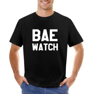 Bae Watch Funny Bay Watch Parody Graphic Tee Shirt Asian Size Men T-Shirt