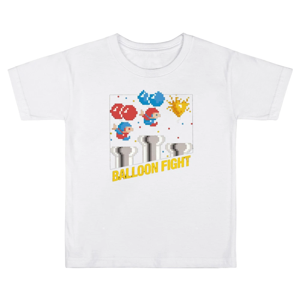 Balloon Fight Video Game Retro 80s Kids Boys Girls T-Shirt
