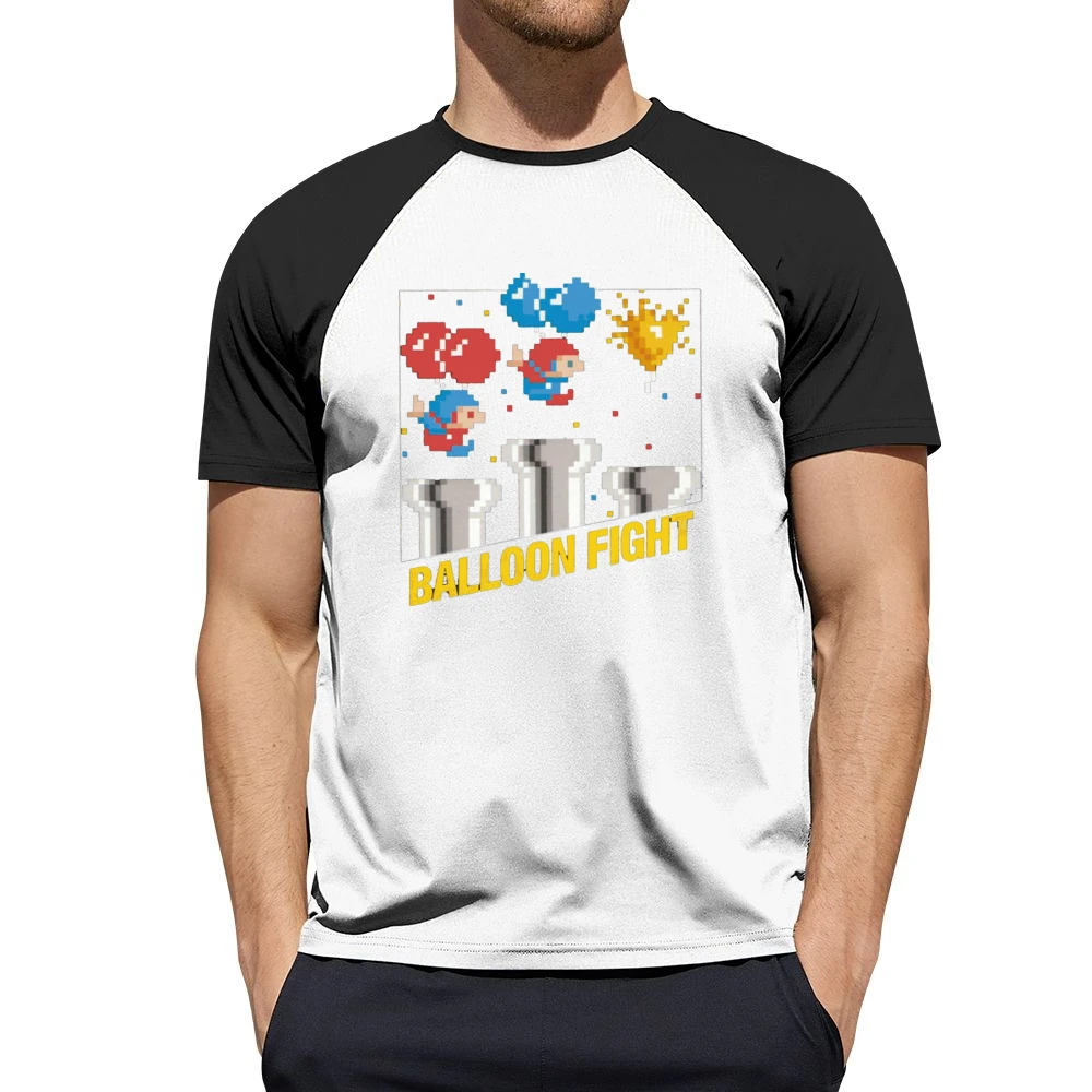 Balloon Fight Video Game Retro 80s Men Short Sleeve T-Shirt