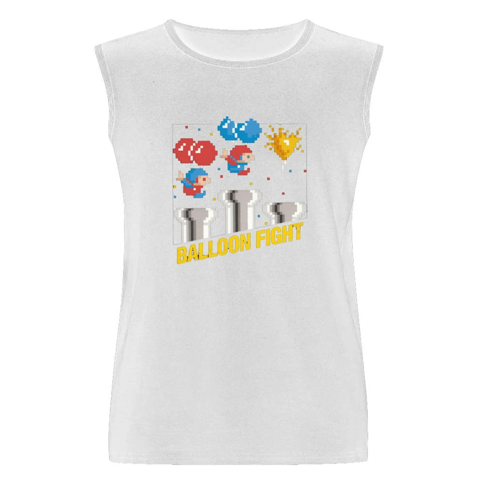 Balloon Fight Video Game Retro 80s Men Sleeveless T-Shirt
