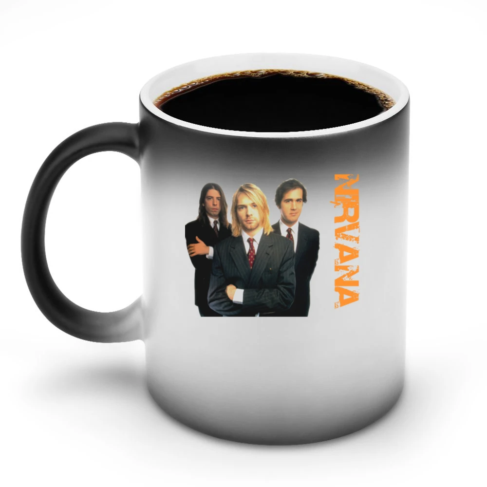 Band nirvana kurt cobain krist novoselic dave grohl Discoloration Mug
