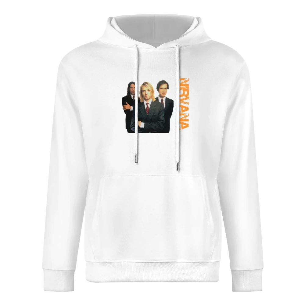 Band nirvana kurt cobain krist novoselic dave grohl European Size Men Hoodie