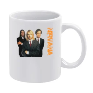 Band nirvana kurt cobain krist novoselic dave grohl White Mug