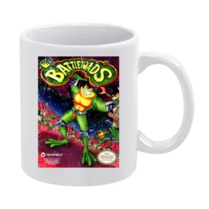 Battletoads Nes Nintendo Old School Retro Video Game Fan Distressed T White Mug
