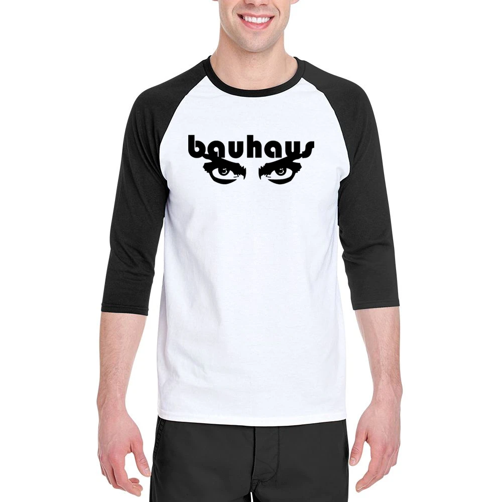 Bauhaus eyes Band Rock Men 3/4 Sleeve T-Shirt