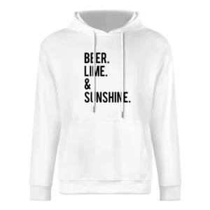Beer Lime And Sunshine Fun Graphic Tee Shirt European Size Men Hoodie