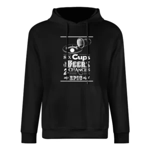 Beer Pong Tournament Fun Epic Alcohol Party European Size Men Hoodie