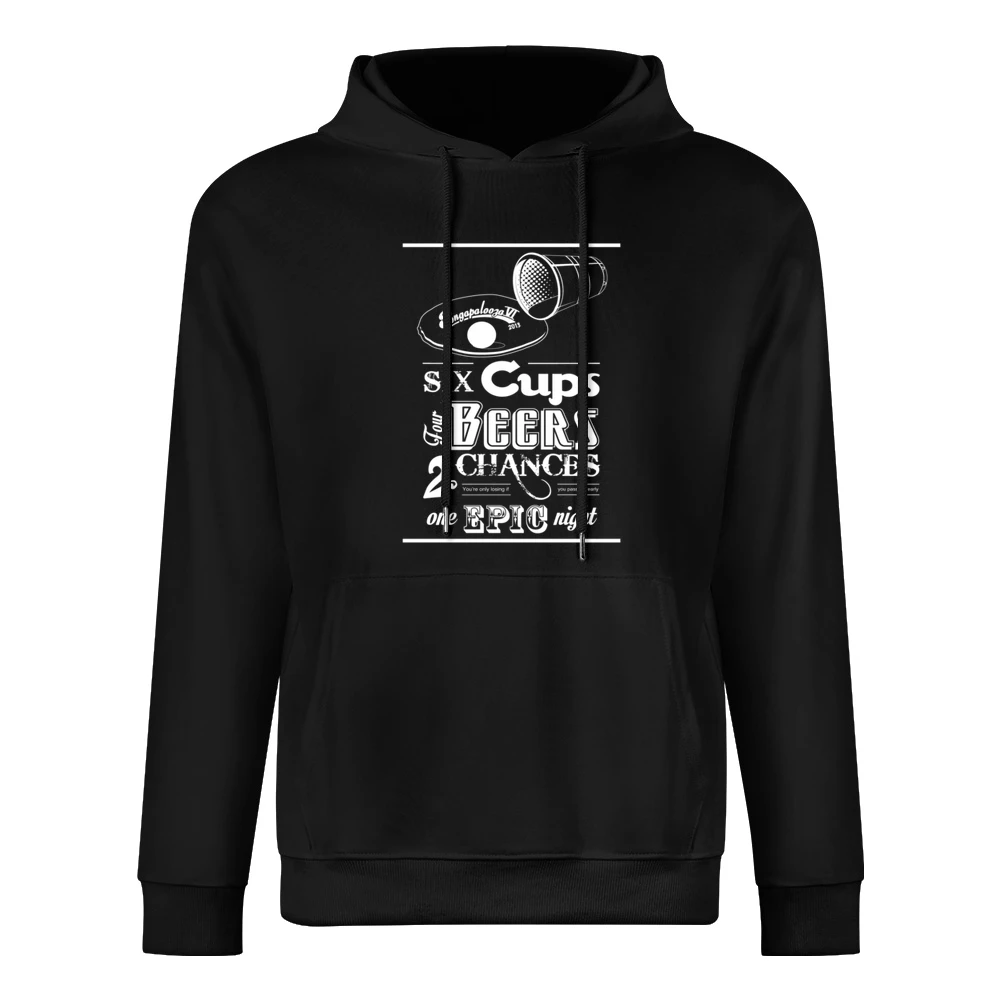 Beer Pong Tournament Fun Epic Alcohol Party European Size Men Hoodie