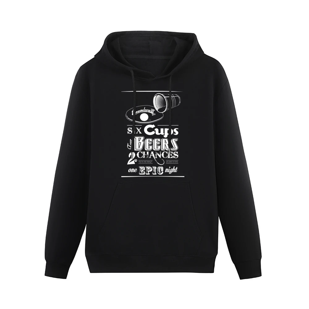Beer Pong Tournament Fun Epic Alcohol Party Men Hoodie With Pocket