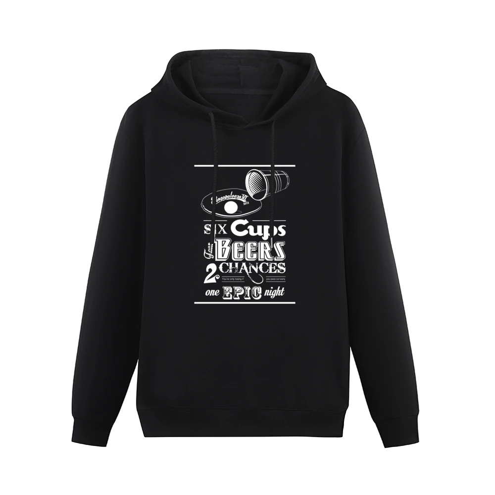 Beer Pong Tournament Fun Epic Alcohol Party Men Hoodie Without Pocket
