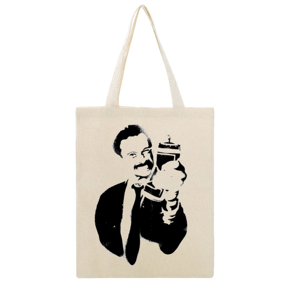 Begbie Trainspotting Movies Beige Canvas Tote Shopping Bag