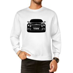 Bentley Continental GT Front Grill View Graphic Car Enthusiast European Size Pullover Sweater