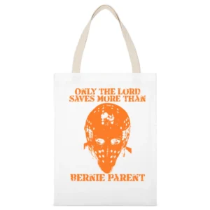 Bernie Parent Philadelphia Hockey White Canvas Tote Shopping Bag