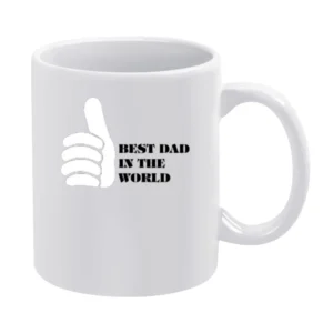 Best Dad in the world Like Thumb White Mug