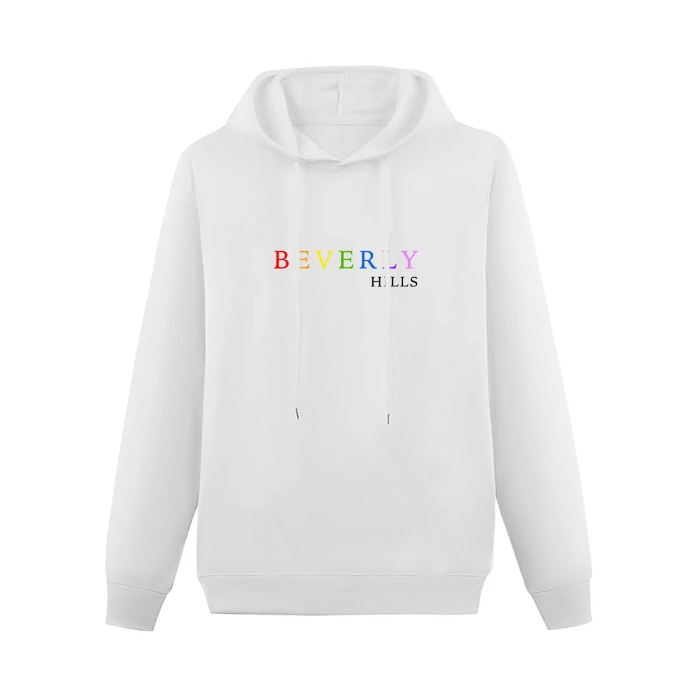 Beverly Hills Kylie Jenner Graphic White California Celebrity Model Ho Men Hoodie Without Pocket