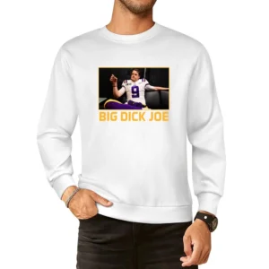 Big Dick Joe Burrow Lsu Champions Louisiana Football Sports Fan T Shir European Size Pullover Sweater