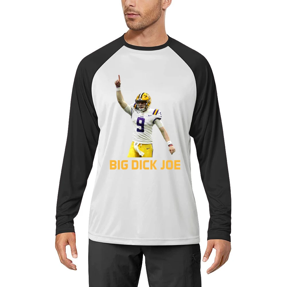 Big Dick Joe Burrow Lsu Louisiana Football Sports Fan Fixed Men Long Sleeve T-Shirt