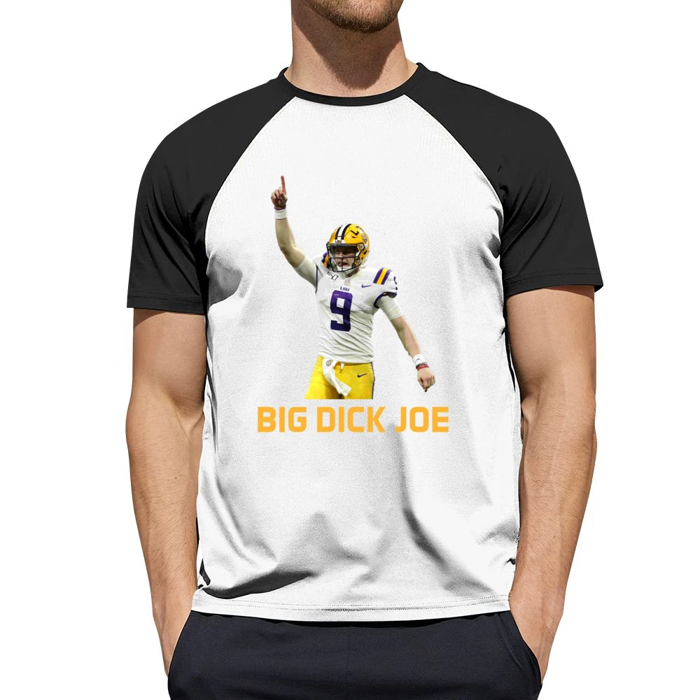 Big Dick Joe Burrow Lsu Louisiana Football Sports Fan Fixed Men Short Sleeve T-Shirt