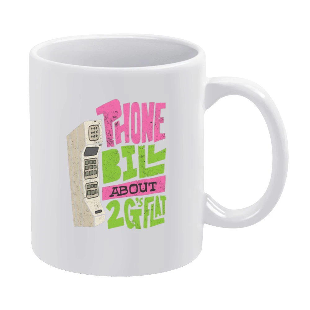 Biggie 2G's Flat Tshirt White Mug