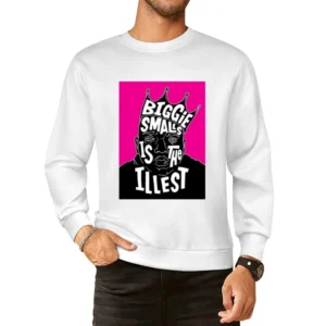 Biggie Illist Tshirt Pink Backround European Size Pullover Sweater
