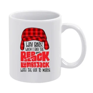 Biggie Lumberjack Tshirt White Mug