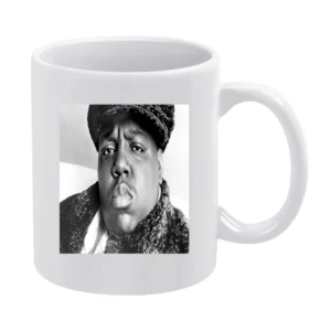 Biggie Portrait Tshirt White Mug