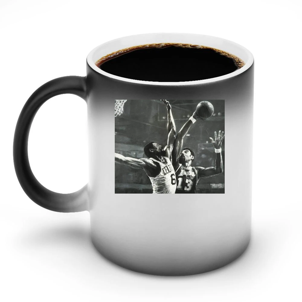 Bill Russell & Wilt Chamberlain Classic Sports T-shirt Discoloration Mug