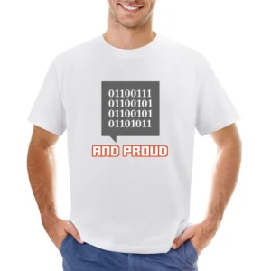Binary Geek lifestyle and Proud Asian Size Men T-Shirt