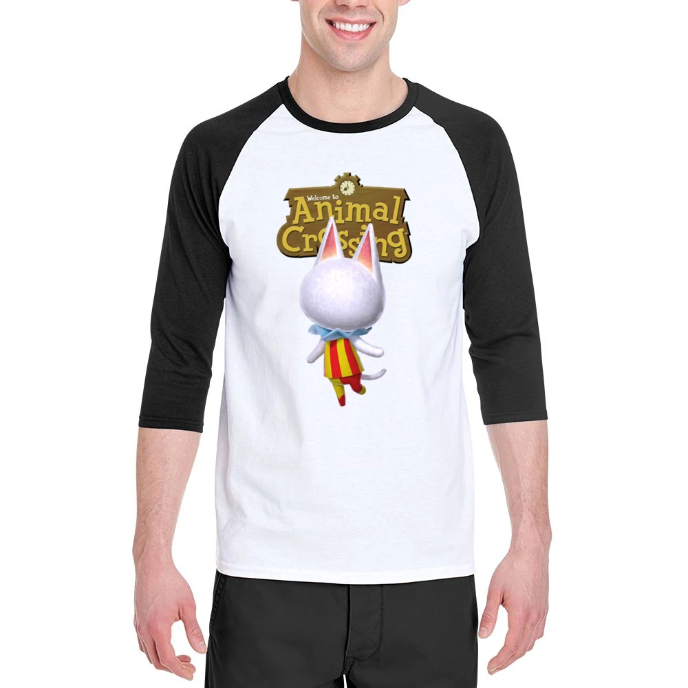 Blanca From Animal Crossing Nintendo Video Game Fan Men 3/4 Sleeve T-Shirt