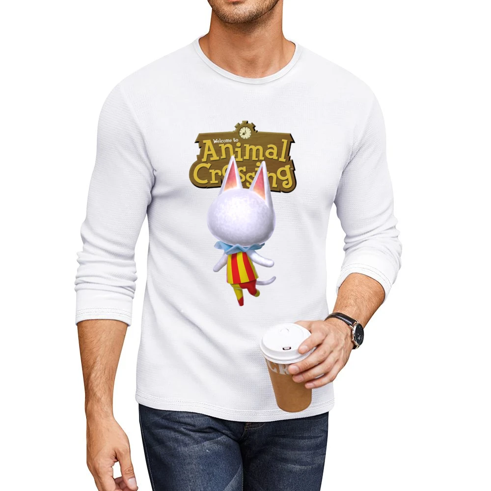 Blanca From Animal Crossing Nintendo Video Game Fan Men CrewNeck Long Sleeve T-Shirt