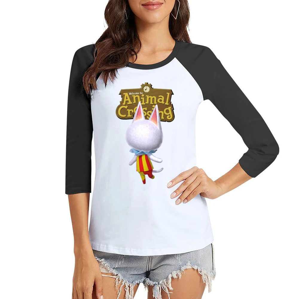Blanca From Animal Crossing Nintendo Video Game Fan Women Ladies 3-4 Sleeve T-Shirt