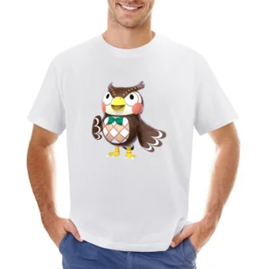 Blathers From Animal Crossing Nintendo Character Video Game Asian Size Men T-Shirt