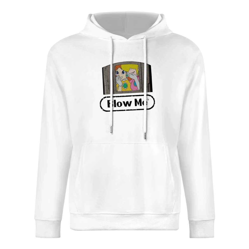 Blow Me Funny Nintendo Princess Peach And Daisy Laughing N64 Game Grap European Size Men Hoodie