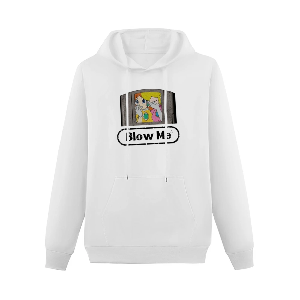 Blow Me Funny Nintendo Princess Peach And Daisy Laughing N64 Game Grap Men Hoodie With Pocket