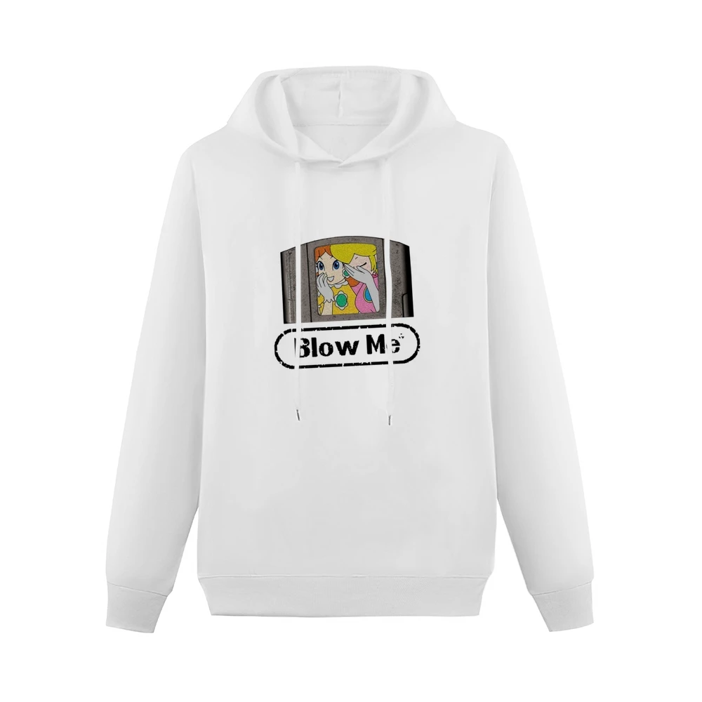 Blow Me Funny Nintendo Princess Peach And Daisy Laughing N64 Game Grap Men Hoodie Without Pocket