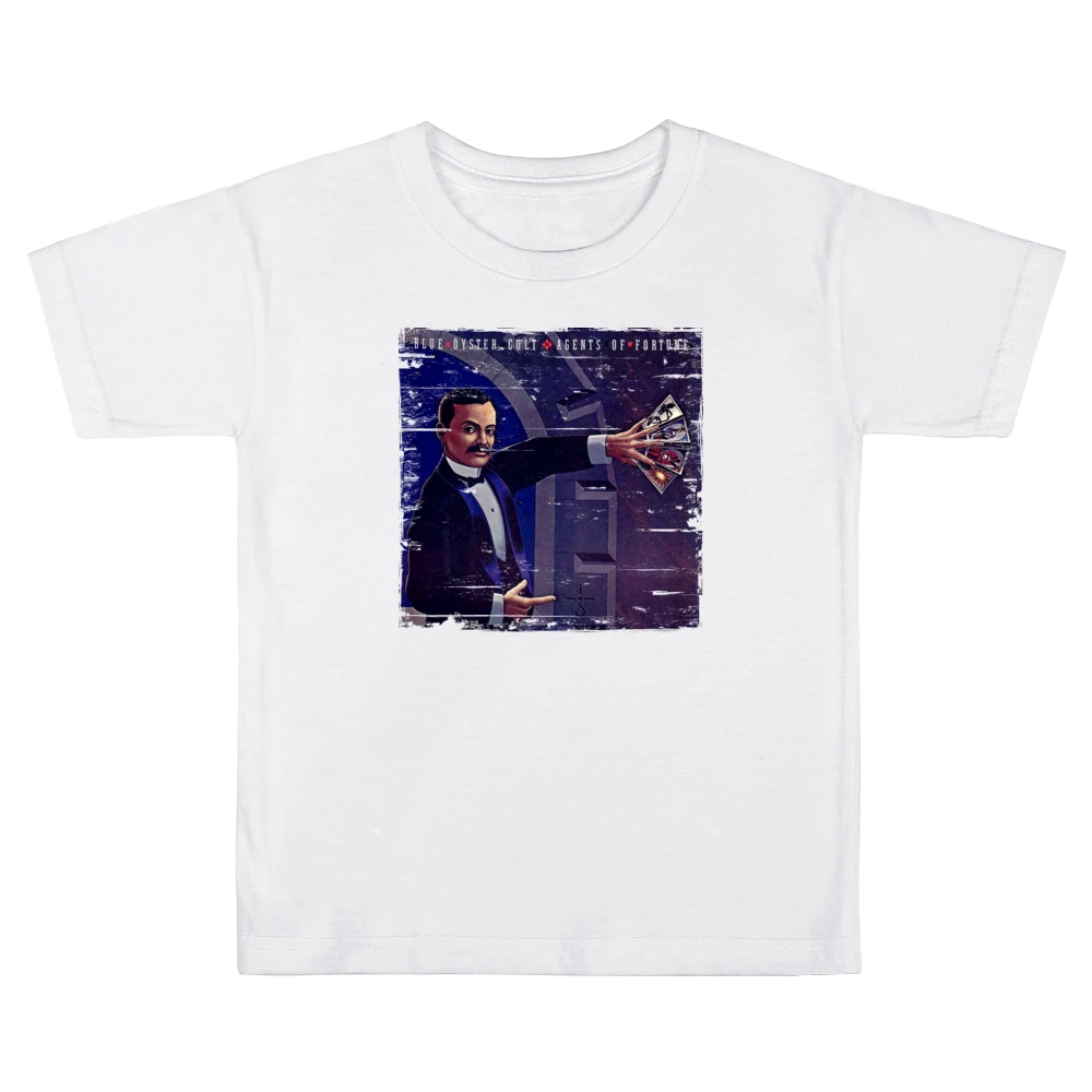 Blue Oyster Cult Agents Of Fortune Album Cover Distressed Image T Shir Kids Boys Girls T-Shirt