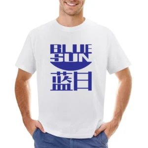 Blue Sun Corporation Logo Firefly Sci Fi Fan TV Movie Asian Size Men T-Shirt