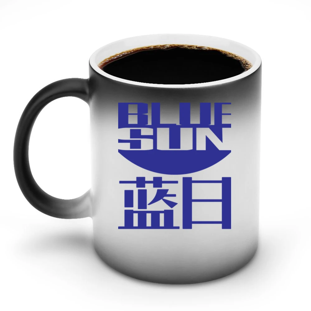 Blue Sun Corporation Logo Firefly Sci Fi Fan TV Movie Discoloration Mug