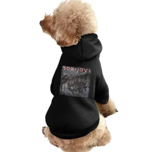 Bon Jovi Slippery When Wet Album Cover Distressed Image Pet Apparel Clothes