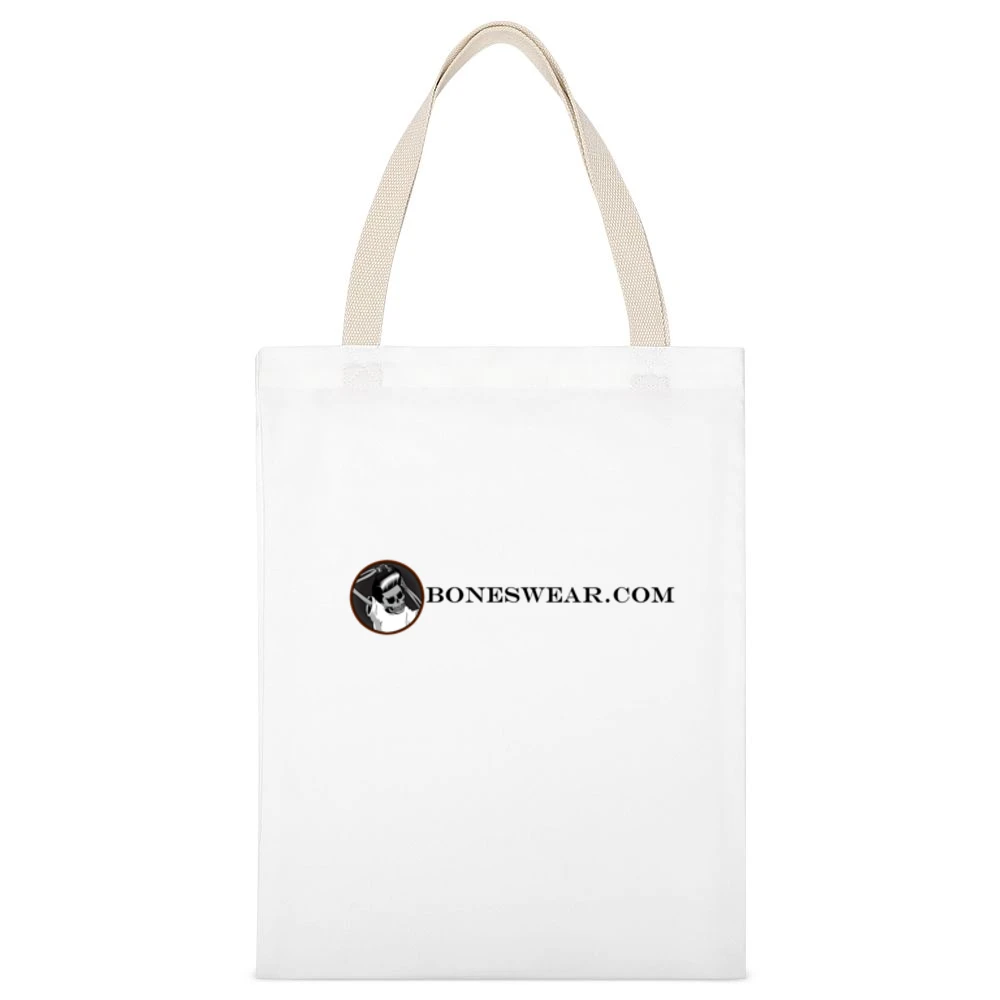 Boneswear logo tshirt2 White Canvas Tote Shopping Bag