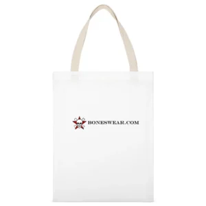 Boneswear tshirt White Canvas Tote Shopping Bag